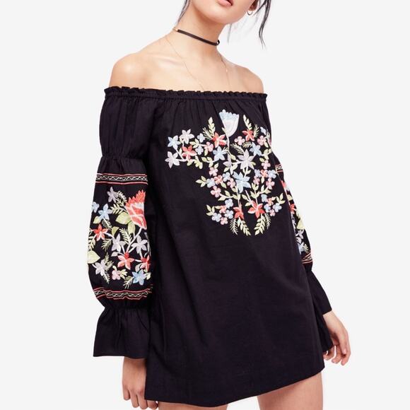 Free People Fleur Du Jour Mini in Black Size XS EUC - Picture 5 of 11